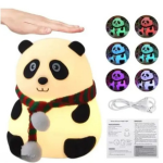 Panda Silicone Night Lamp – USB Rechargeable LED Light