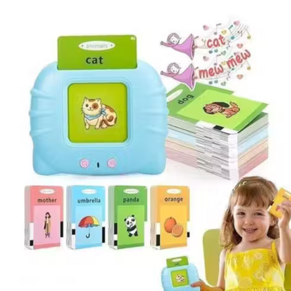 Early Education Learning Machine with 224 Flash Cards | Letters, Numbers, Colors, Animals & More | Interactive Talking Flashcard Device for Kids