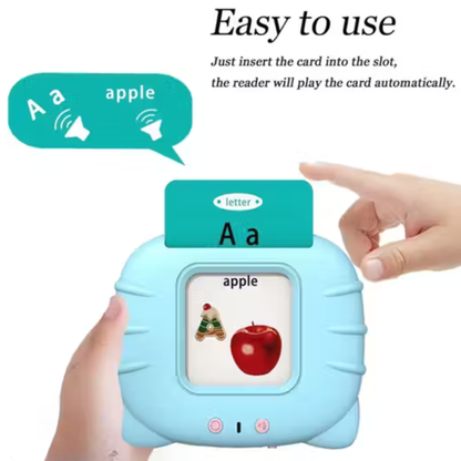 Early Education Learning Machine with 224 Flash Cards | Letters, Numbers, Colors, Animals & More | Interactive Talking Flashcard Device for Kids
