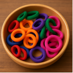 Multicolor Soft Elastic Hair Bands | Non-Slip Rubber Hair Ties for Girls & Women | Strong Stretchable Hair Accessories